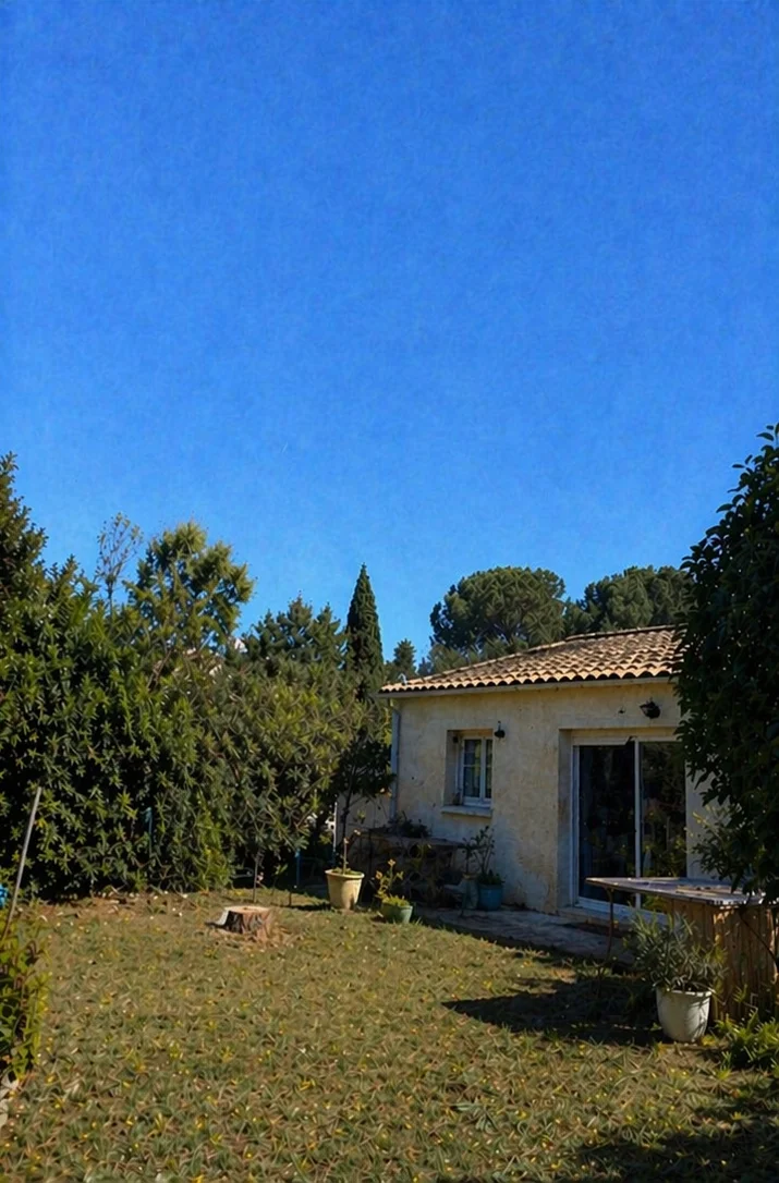 Jardin sécurisé après abattage du pin parasol par WEISS Elagueur à Pérols